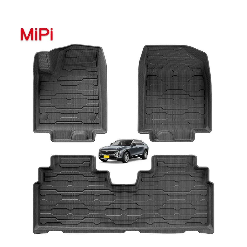 Custom Custom Wholesale Cheap Car Floor Mat for Cadillac LYRIQ 2023 TPE 3D Car Mats Waterproof Non-slip Carpet