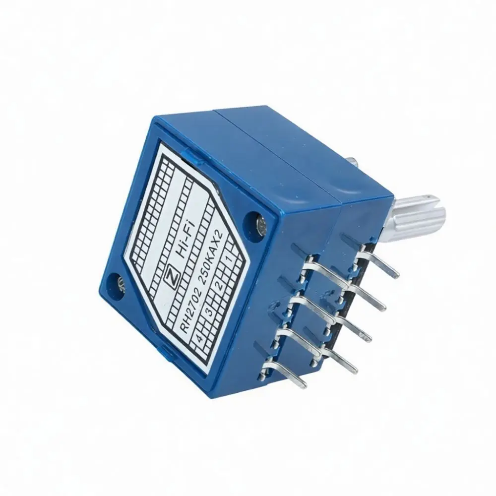 Blue Audio Potentiometer RH2702 Stepped Dual 8 Pin Resistor For Preamp Amplifier High Performance Sound Volume Controller
