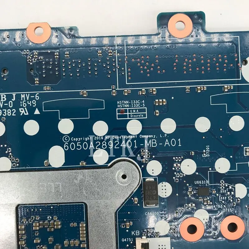 918320 -601 918320 -501 918320 -001 para la placa base del ordenador portátil HP 850 G3 840 G3 con CPU SR2F1 I7-6600U 6050A 2892401 -MB-A01 100% probado OK