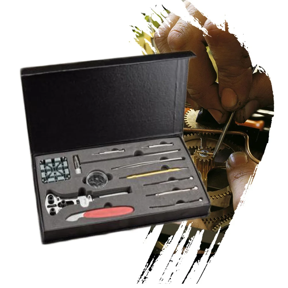 29 pcs Watch Repair Tool Kit Professional Set For Back Opening Replacement Band Adjustment Spring Bar Opener Tools