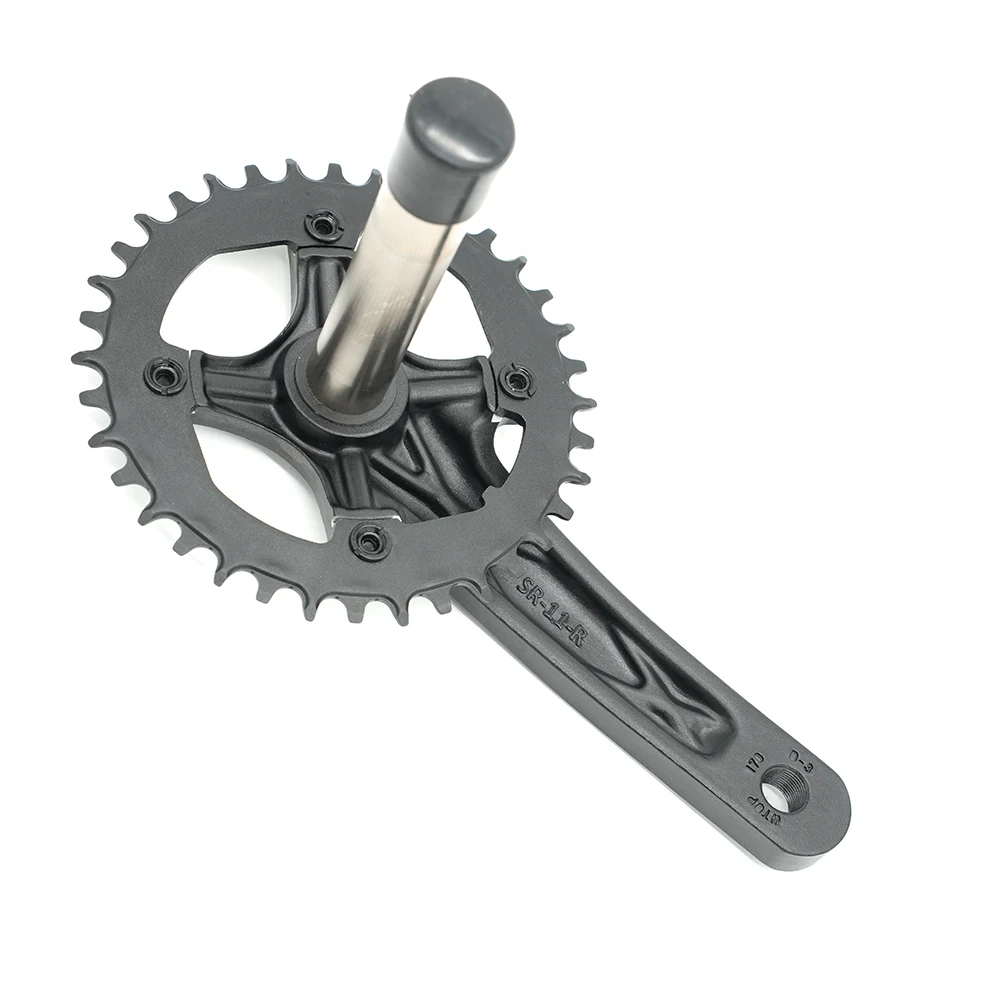 Wholesale Aluminum Alloy Bicycle Crankset & Chainwheel 2-Piece Set For Road Bicycles
