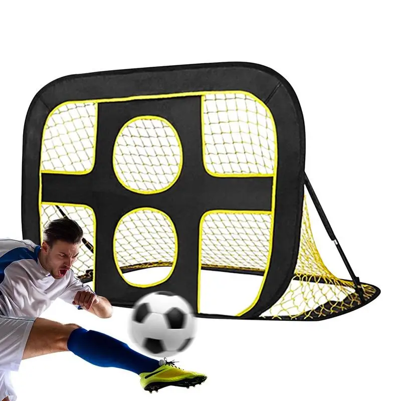 Kids Soccer Goal Portable Football Target For Soccer Cage Net Foldable Gate Impact-Resistant Outdoor Grass Football Training