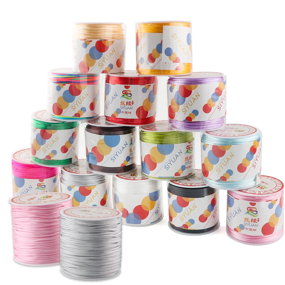 

5pcs 1.5mm 55Meter/Roll Nylon Cord Thread Chinese Knot Macrame Cord Bracelet Braided String DIY Tassels Beading Shamballa Rope2