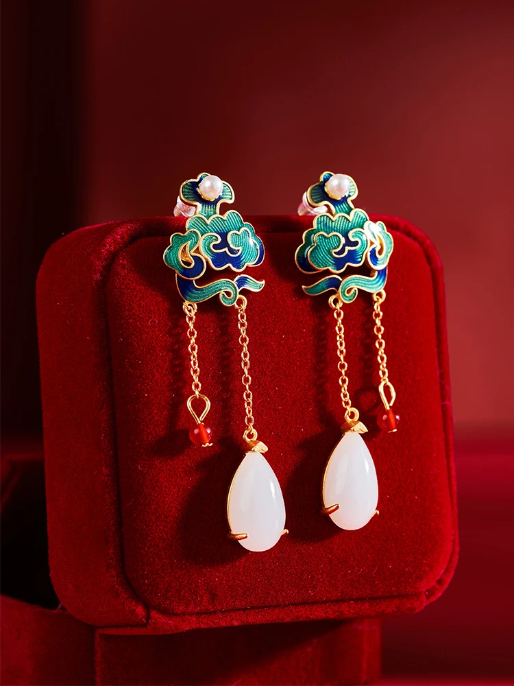 moyu-new-sle-alloy-embedded-turpan-jade-earrings-national-sle-clothing-accories-925-silver-material-ear-studs