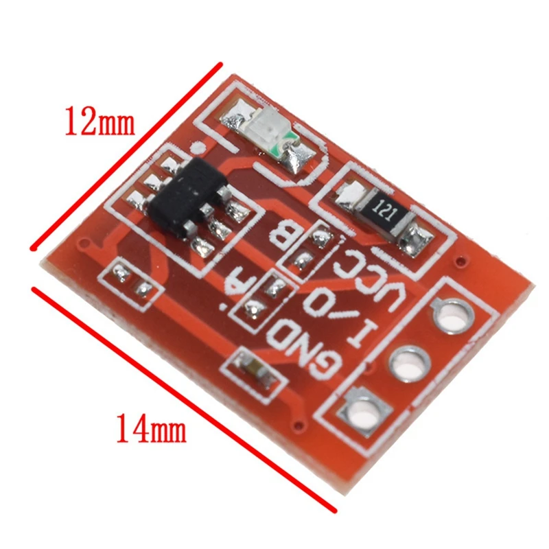 TTP223 Touch Button Module, Self -Lock-to-Point Capacitância Switch, Transformação unilateral, durável, 60pcs