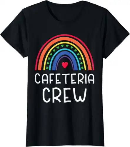 

Cafeteria Crew Rainbow Lunch Lady Squad Proud Cooking Staff T-Shirt