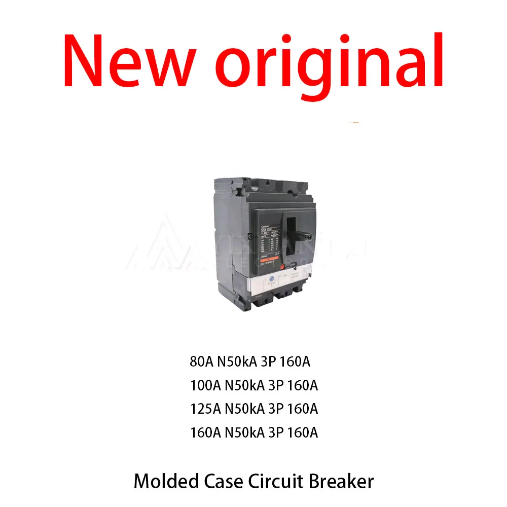 1Pcs/Lot New original 80A N50kA 3P 160A 100A N50kA 3P 160A 125A N50kA 3P 160A 160A N50kA 3P 160A Molded Case Circuit Breaker