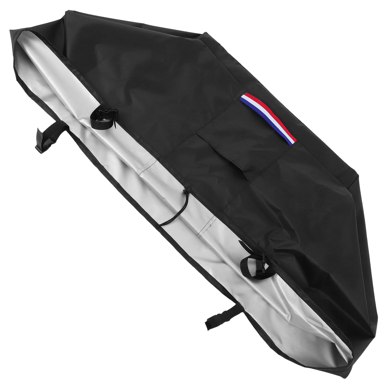 Pokrowiec na palenisko kwadratowe, wytrzymały, wodoodporny, do użytku na zewnątrz, na patio, kominek, ochrona przed promieniowaniem UV, deszczem i śniegiem, z wentylacją.