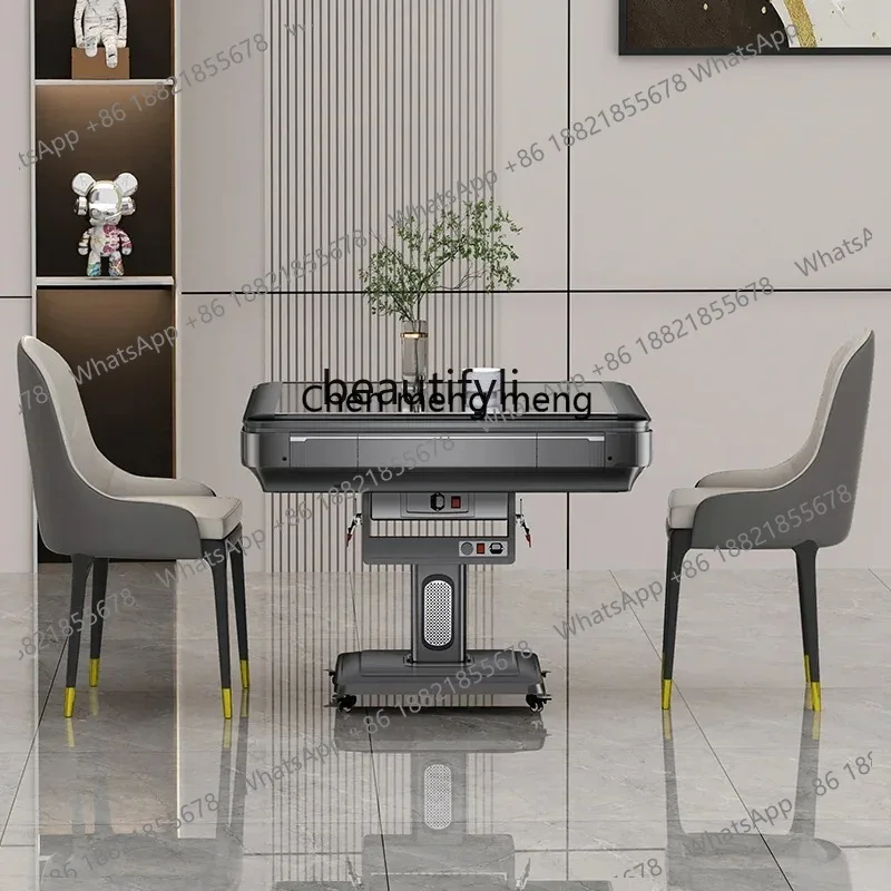 LHY26 ss Automatic Folding Electric Mahjong Table, Household Mute, Four-Mouth Machine, Heating