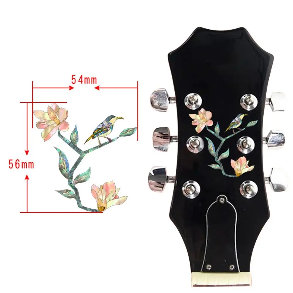 Nieuwigheid Gitaar Hoofd Sticker PVC DIY Gitaar Paneel Sticker Inlay Sticker Personaliseer Gitaar Kop Decal Gitaar Beginner Geschenken