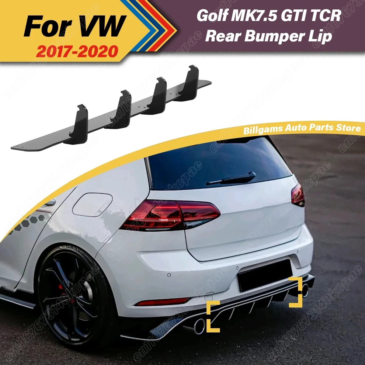 

Для Volkswagen Golf MK7.5 GTI TCR 2017 2018 2019 2020 Maxton стиль автомобильный задний бампер спойлер модификация обвеса комплект