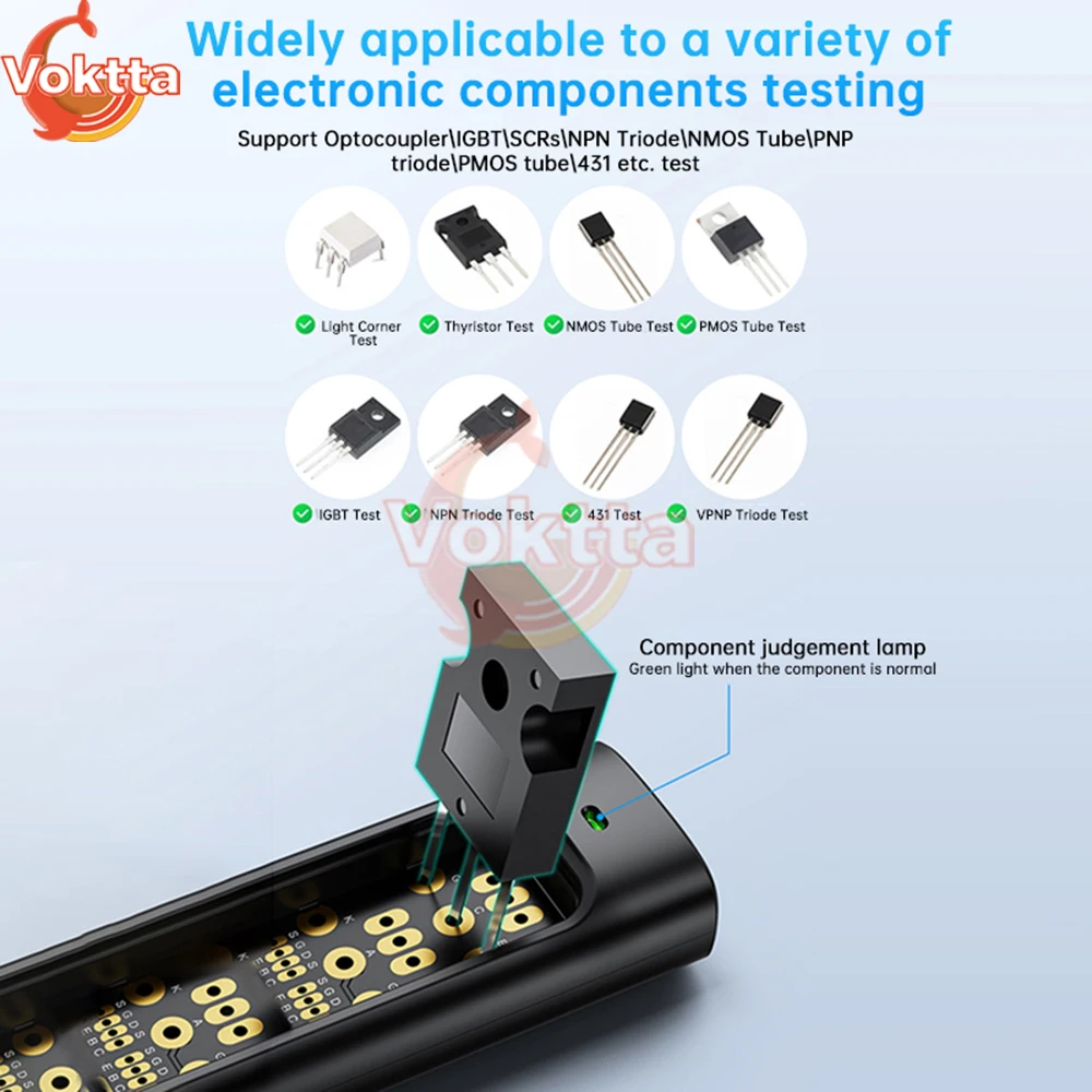 Multifunctional Optocoupler Tester Handheld Integrated Circuit Tester IC Transistor Meter Diode Triode Circuit Chips Detector