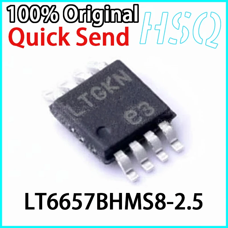 1PCS New LT6657BHMS8-2.5 Silk Screen LTGKN Patch MSOP8 Voltage Reference Chip in Stock