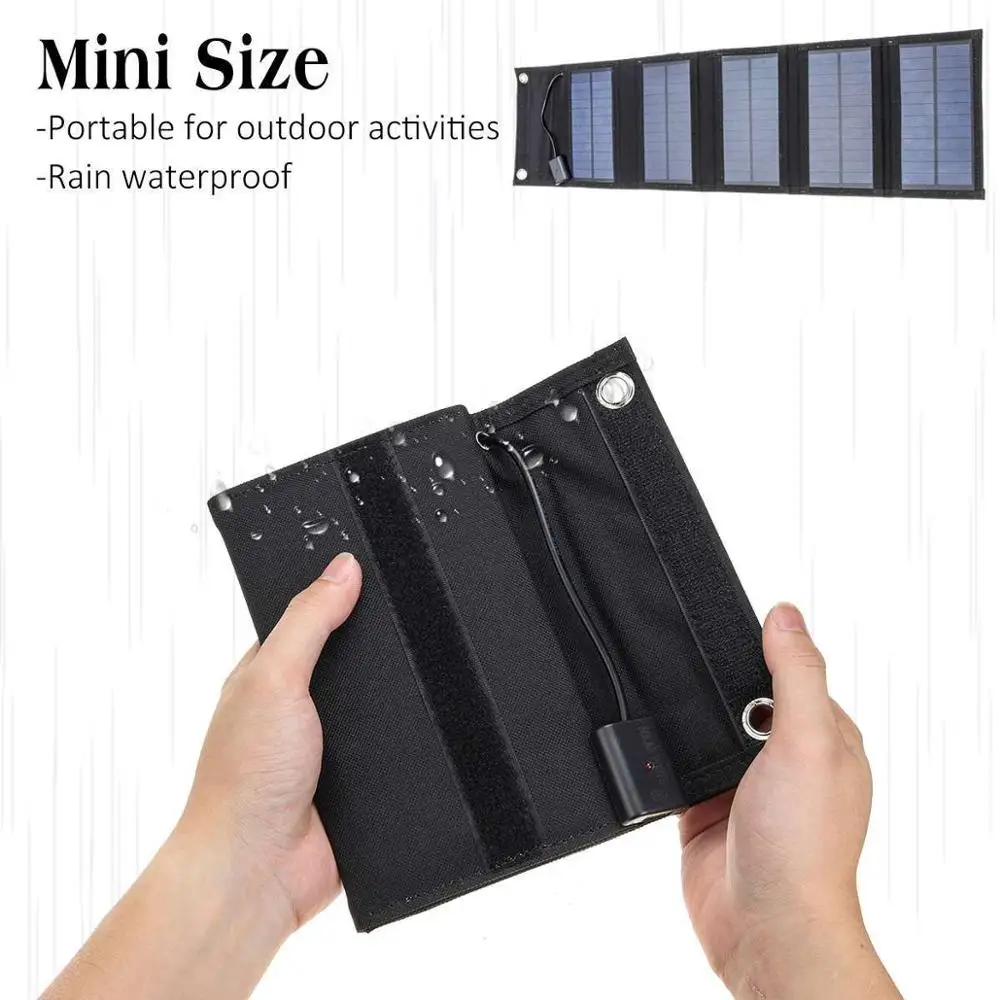 70W Solar Panel Foldable 5V USB Energy Solar Cell Charger Folding Waterproof Solar Panel Outdoor Mobile Power Battery Charger