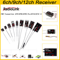 Original Radiolink R12DSM R12DS R9DS R6DSM R6DS RC Receiver 2.4GHZ Work with Transmitter AT9/AT9S/AT9S Pro/AT10/AT10 II Airplane