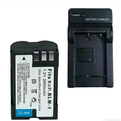 ，。for Olympus C5060 8080 E300 E510 E500 PS-BLM1 Camera Battery + Charger，。