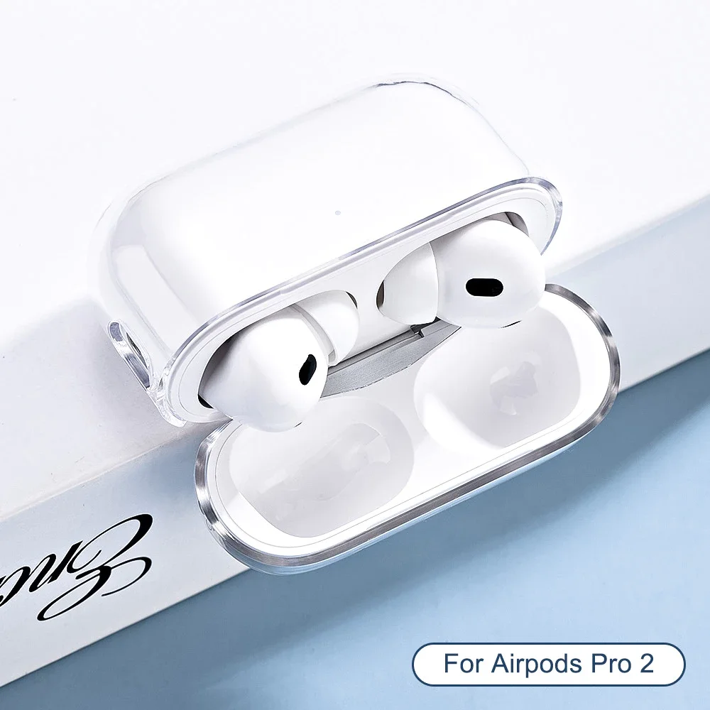 Clear TPU Soft หูฟังสําหรับ Airpods Pro 2 กันกระแทกสําหรับ Airpods 4 โปร่งใสกล่องชาร์จสําหรับ Airpods 1 2 3