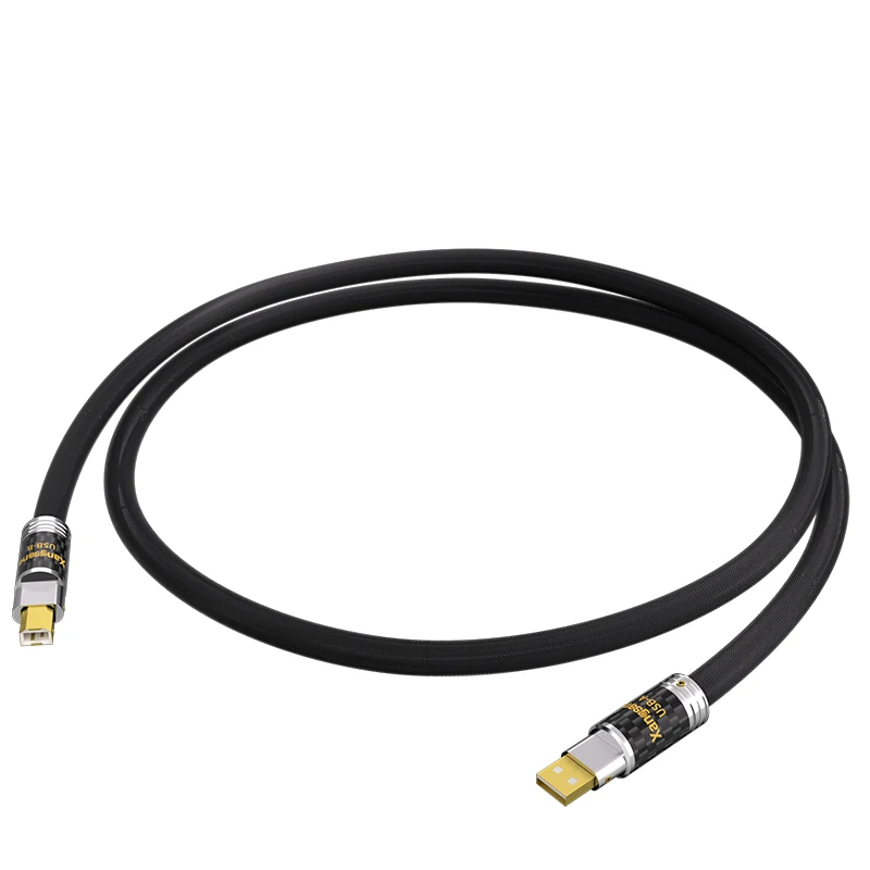 Xangsane 5n plata pura HiFi USB A a B cable amplificador tarjeta de sonido decodificador datos USB DAC/CD cable mezclador cableado de transmisión