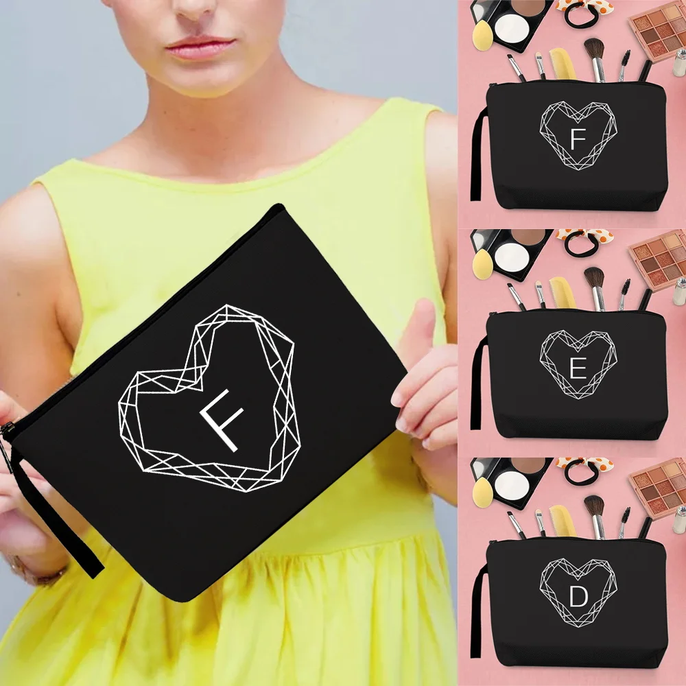 

School Supplies Makeup Pouch Travel Mini Makeup Organizer Bag Pencil Case Zipper Storage Bag Daily Commute Cosmetic Pouch