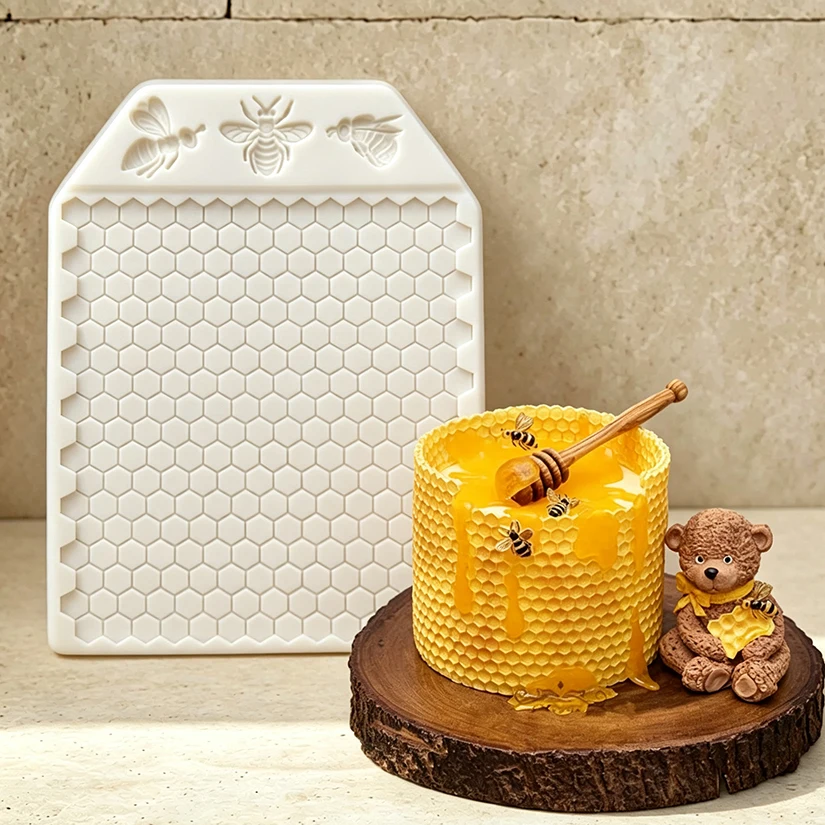 Honeycomb Bee Silicone Sugarcraft Mold Chocolate Cupcake Baking Fondant Cake Decorating Tools