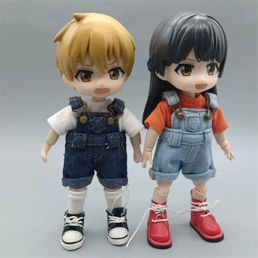 Fashion Casual Wears OB11 Denim Pants Playing House Trousers Clothes Overalls Dress Up Cotton Jeans Pants Obitsu11