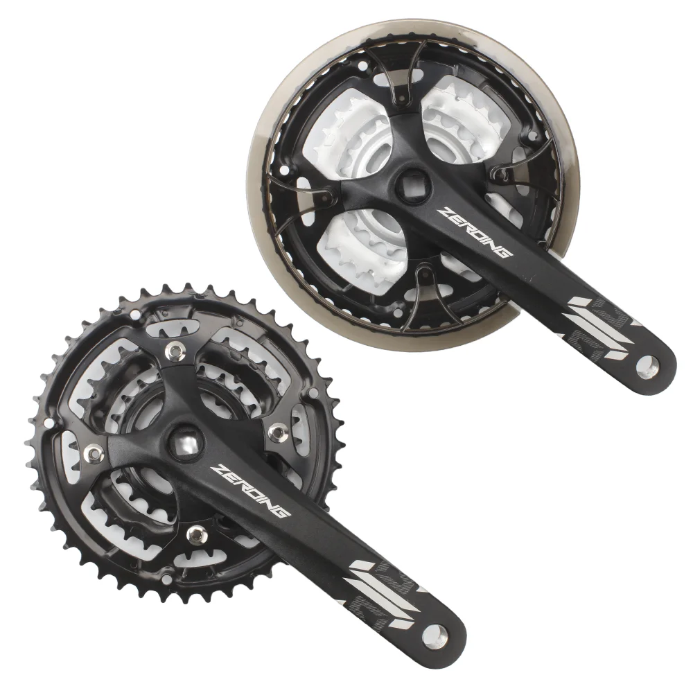 ZEROING Mountain Bike Crankset 170mm Hollow Integrate Sprocket 22-32-42T Plate 3 Gear 8/9S Bicycle Crank Chainwheel Accessories
