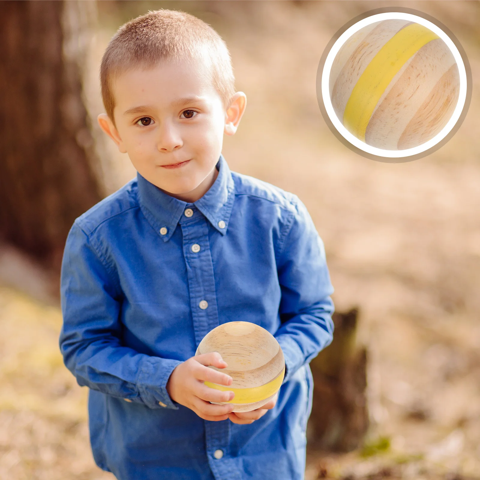 

3pcs Croquet Balls Replacement Wooden Bocce Ball For Lawn Backyard Beach Outdoor Kids Family Garden Play Sports Set