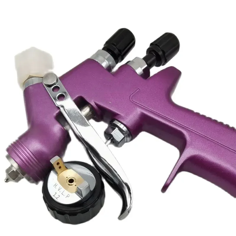 Imagem -05 - Mini Pistola Pulverizadora com Bico 1.0 1.2 mm com Adaptador 250cc Copo de Plástico Pistola de Reparo Pintura de Carro Aerógrafo para Pintura de Carro
