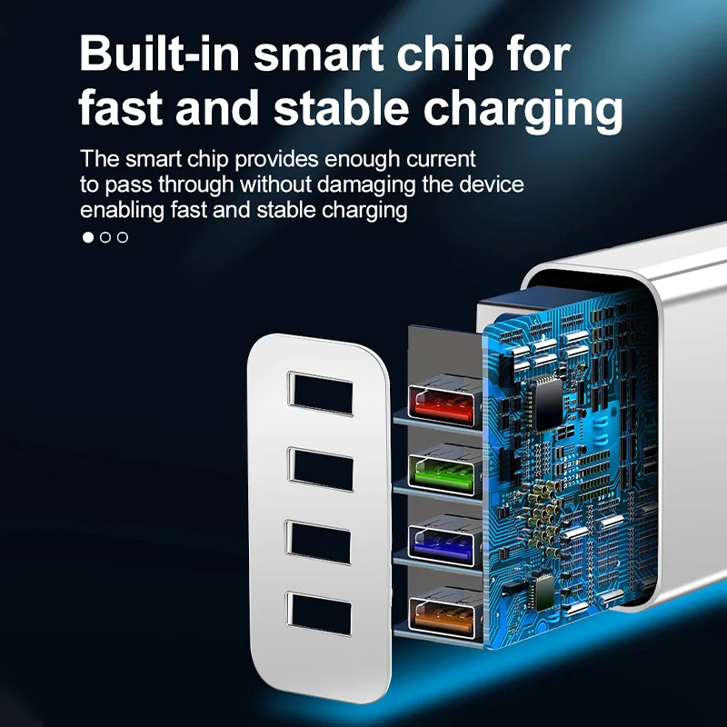 الاتحاد الأوروبي الولايات المتحدة التوصيل شاحن يو اس بي متعدد ميناء 4 USB شحن سريع للهاتف محول اللوحي المحمولة الجدار شاحن شاحن سريع ل Poco