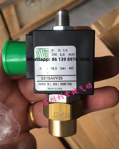 Italian ODE Solenoid Valve 5315A0v25 Air Intake For Screw Compress Compatible With Borelli And Atlas