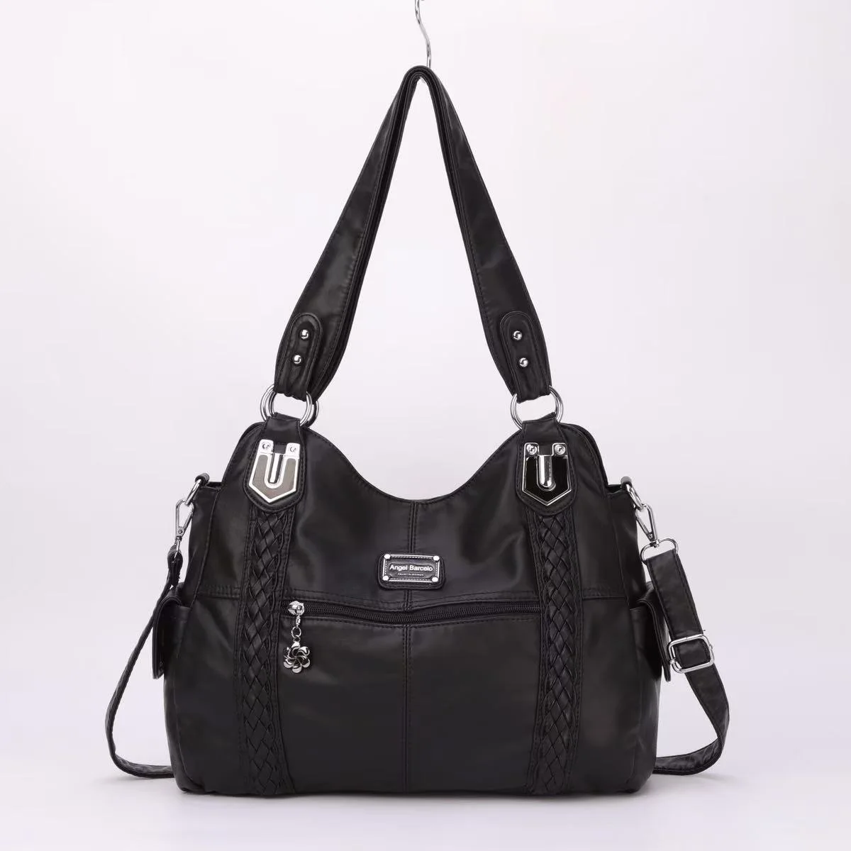 

Women Handbags Fashion PU Leather Shoulder Bag Shopper Pack Fashion Multipockets Crossbody Bag Ladies Satchel Zipper Handbag