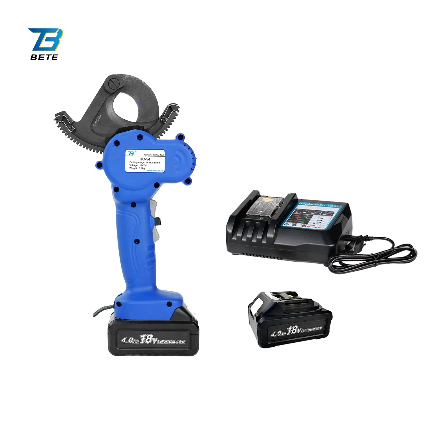 -54  Ratchet Cutting Tool Max 54mm Cu Flip Top  Powered Ratchet Cable Cutter For Narrow Space Field Use