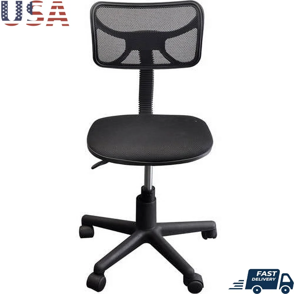 

Adjustable Height Swivel Task Chair with Breathable Mesh Back Easy Assembly Compact Design Small Spaces Indoor Use