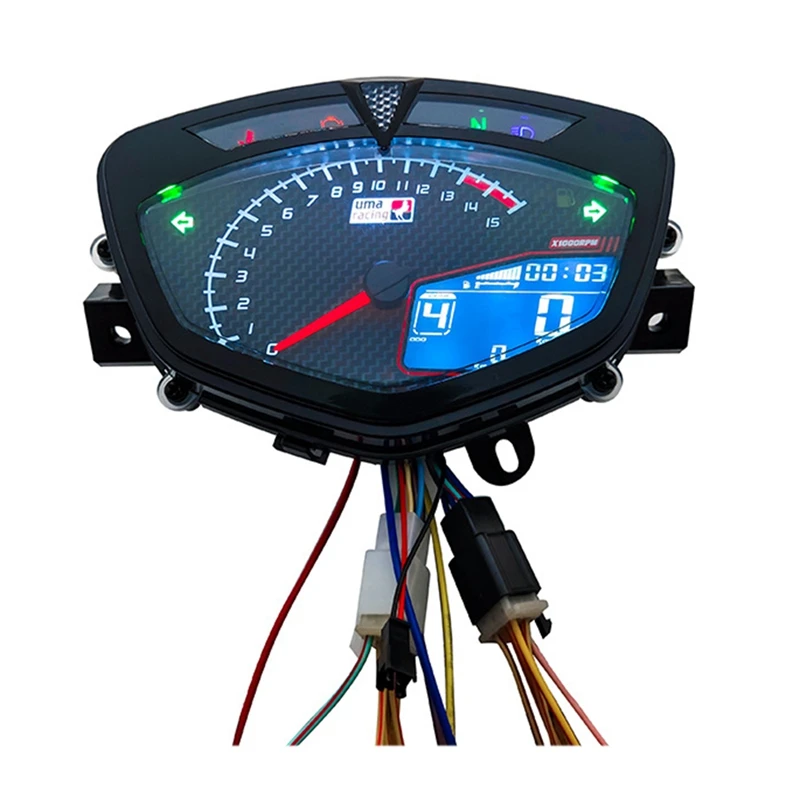 Digital Meter For Yamaha Lc135 V1 Jupiter MX Copy Uma Motorcycle Speedometer LCD RPM Tachometer Meter image 2