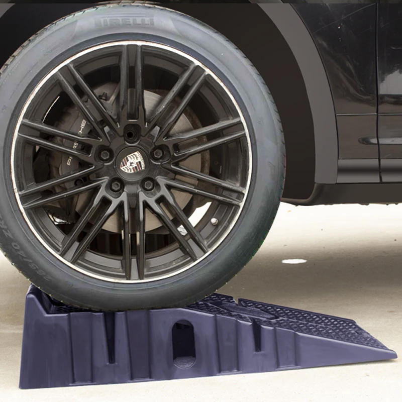 Braket Perawatan Mobil Anti-selip Ramp Plastik Alat Ramp Perawatan Mobil Tangga Pelat Ramp Penggantian Oli 1 Buah