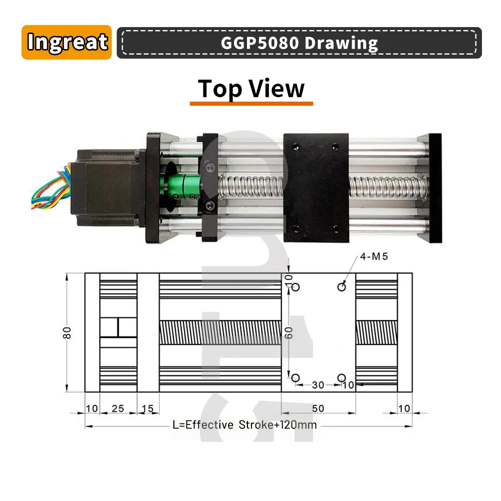 Imagem -05 - Nema 23 Stepper Motor Driver Linear Rail Kit Deslizante Mesa Módulo Parafuso de Esferas Slide Stage Bancada Cnc 50300 mm Curso 1.2-3nm