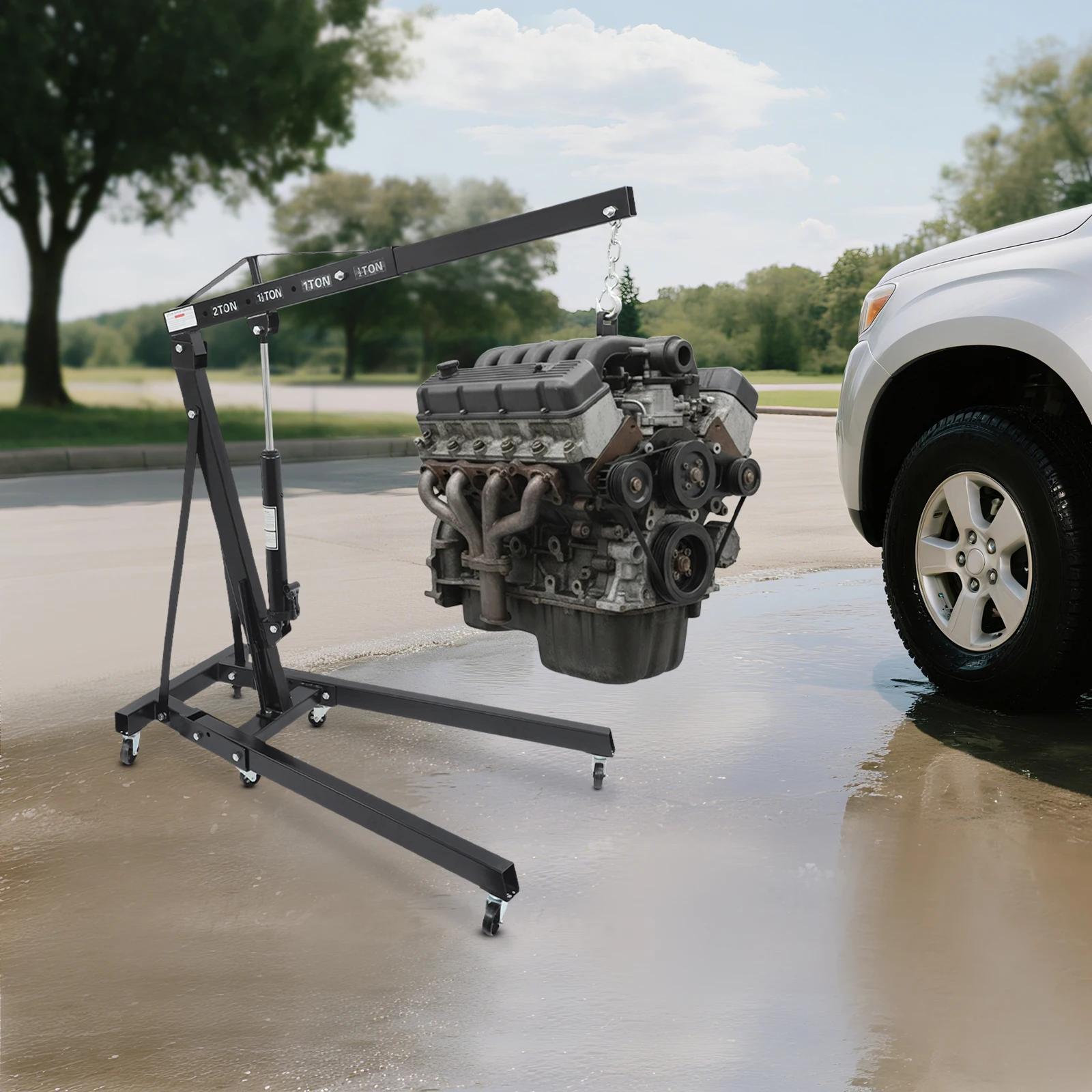 2 Ton Folding Engine Hoist Cra - огляд і ціна Engine Hoist Crane
