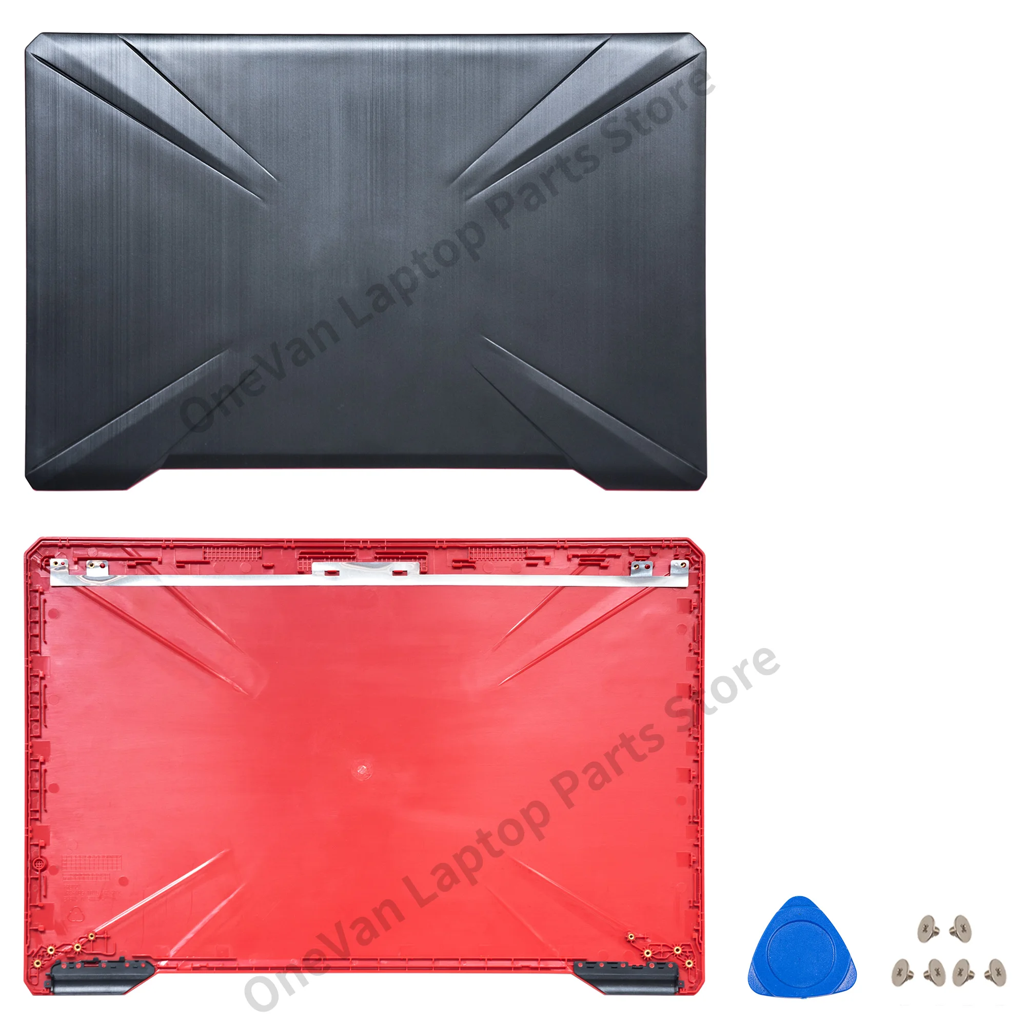 Imagem -03 - Capa para Laptop para Asus Tampa Traseira Lcd Moldura Frontal Capa Superior de Dobradiças Fx504 Fx504g Fx504gd Fx504gm Fx80 Fx80g Fx80gd Novo