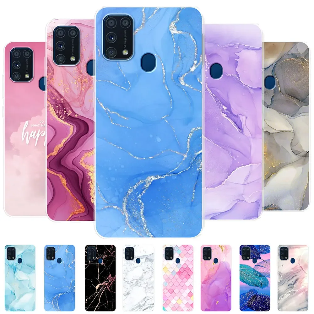 For Samsung M31 Case Cover Fashion Back Case For Samsung Galaxy M31 Prime Silicone Soft Bumper For Samsung M31 M 31 Fundas Coque