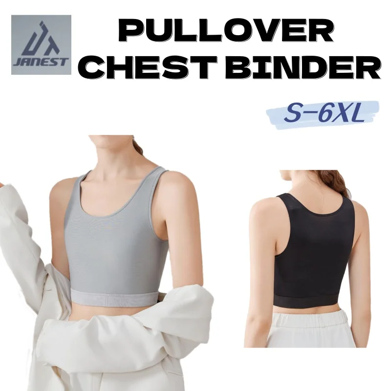 

Pullover Chest Binder Flat Breast Binder Sports Breast Binder Cosplay Tomboy Crop Top Lesbian Binder Trans Binder For Woman