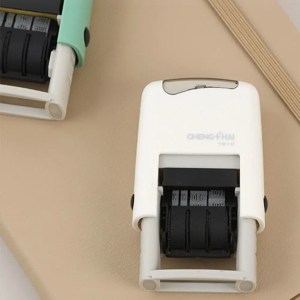 Automatic Ink Return Date Stamps Handle Account English Version Self-Inking Stamps Adjustable Smooth Running Date Wheel Stamp