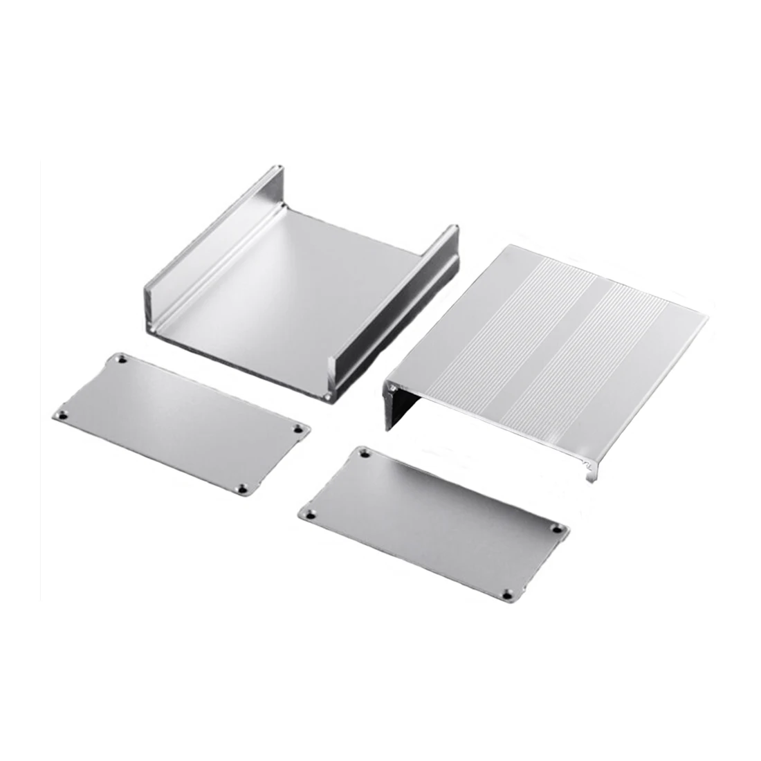 Aluminium behuizing Elektrische projectbehuizing PCB-doos 106X55X150mm DIY Nieuw