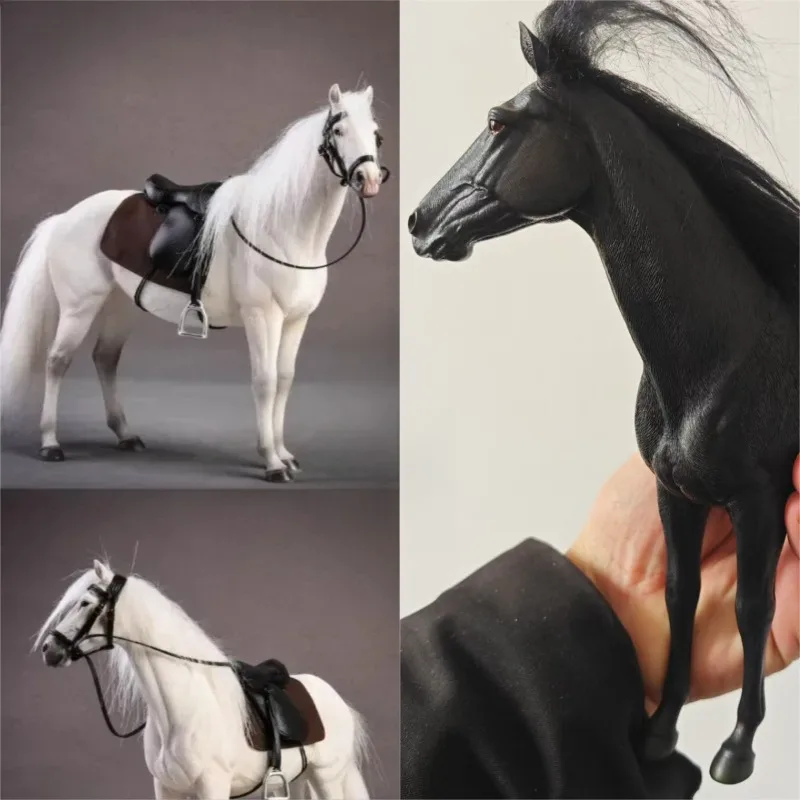 

Коллекция 1/12 масштаб Warmblood Dutch Horse, модель животного из смолы для 6-дюймовых фигурок, имитация настольного реквизита, аксессуары