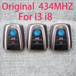 Chiave per auto remota originale a 4 pulsanti 315/434Mhz ID49 per BMW serie i3 i8 2014 2015 2016 2017 telecomando senza chiave muslimah 433Mhz