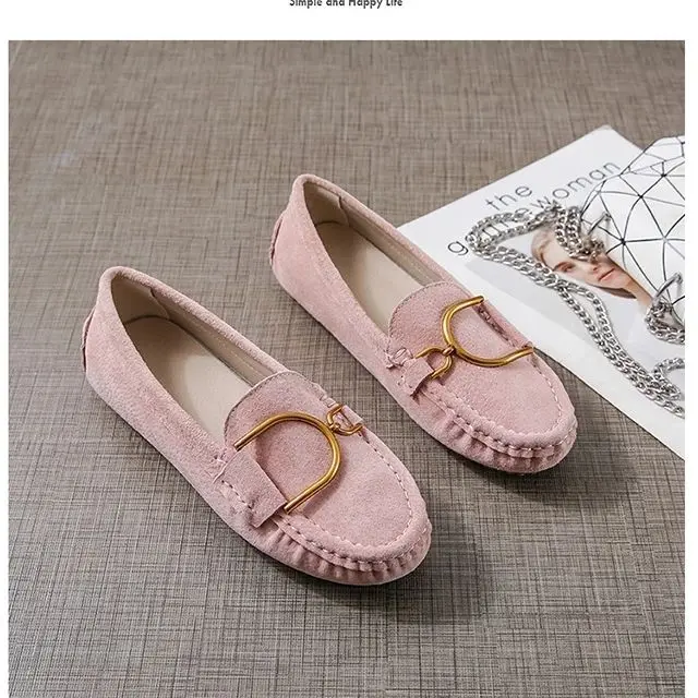 In 2022, Chinese Brand High-Quality Women Shoes Genuine Leather Loafers Shoes And Fashionable And Comfortable  Shoes