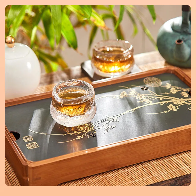 Teetablett Begonia Tablett Chinesischer Topfbecher