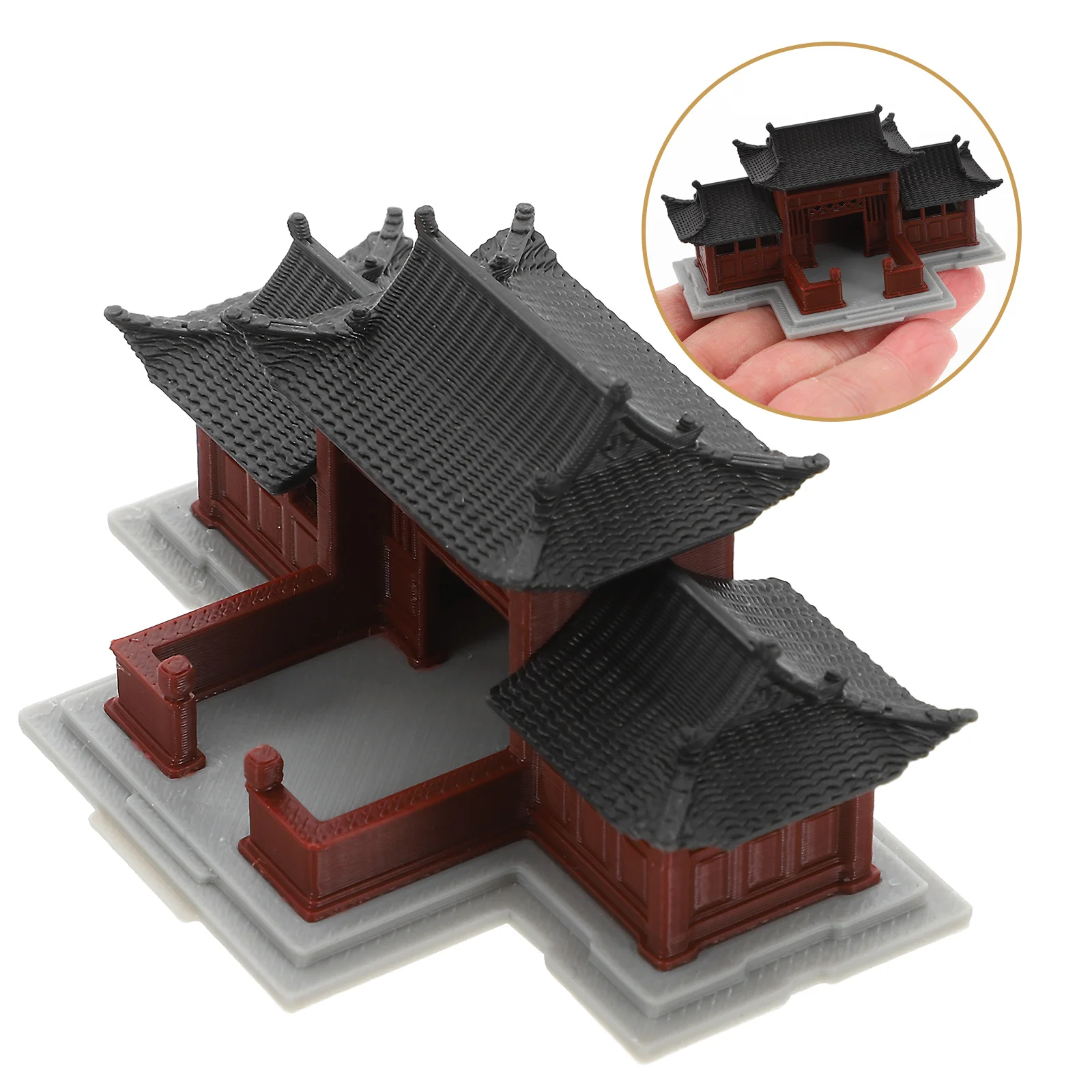 

Bonsai Pavilion Miniature Creative Landscape Ornament Fish Tank Decoration Chinese Pavilion Statue Aquarium Accessories Micro