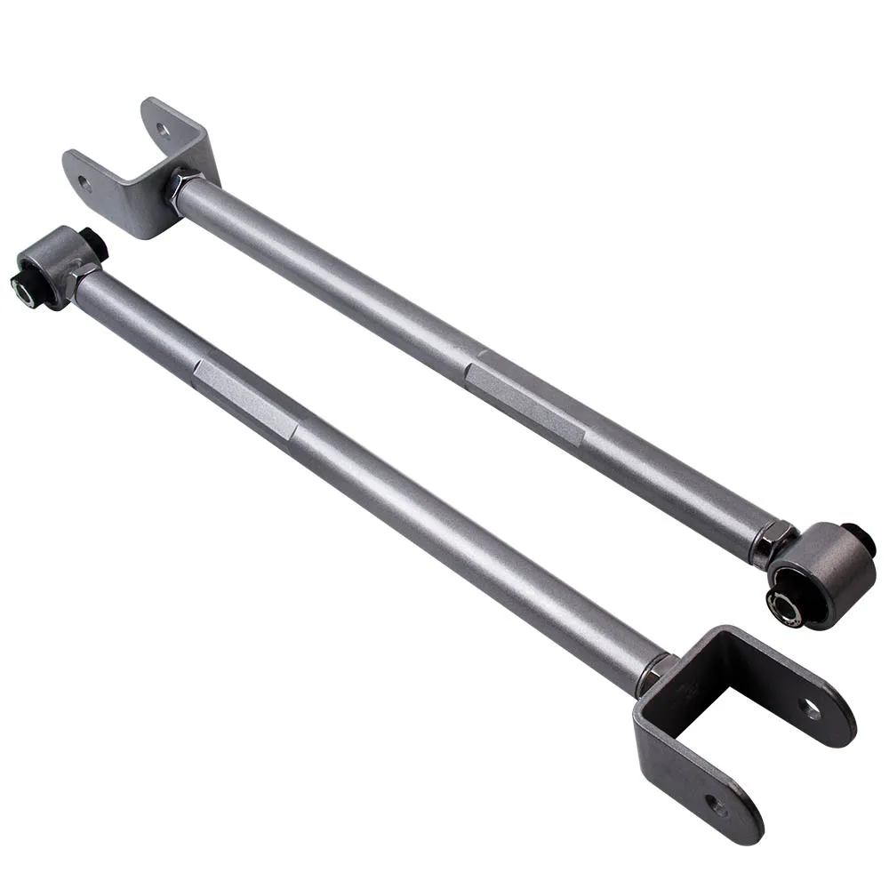 2Pcs Silver Adjustable Rear Camber Control Arm Details for BMW E36 E46 3 Series X3 Z4 Control Arms Suspension Kit