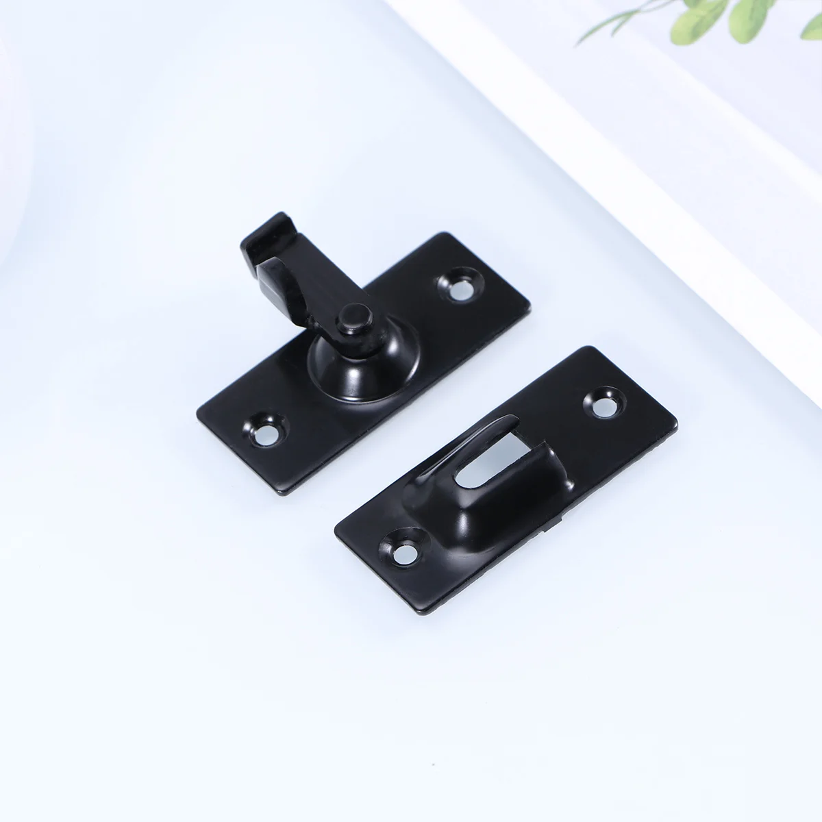 

1Pcs Stainless Steel 90 Degree Door Latch Bolt Solid Anti-Theft Lock Sliding Right Angle Buckle for Indoor Outdoor Doors