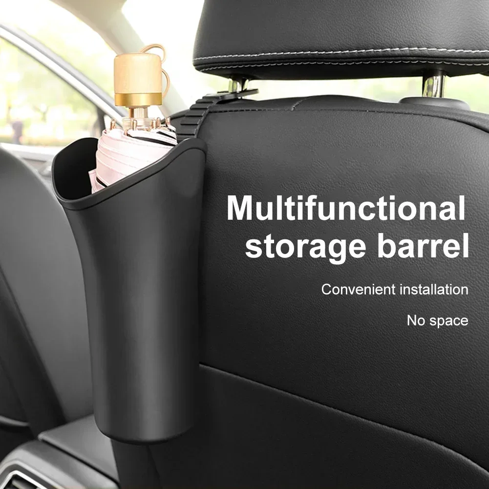 Multifunctional Car Storage Box for Umbrella Organizer Bucket Waterproo Auto Hanging Water Bottles Rack Holder Backseat Garbage